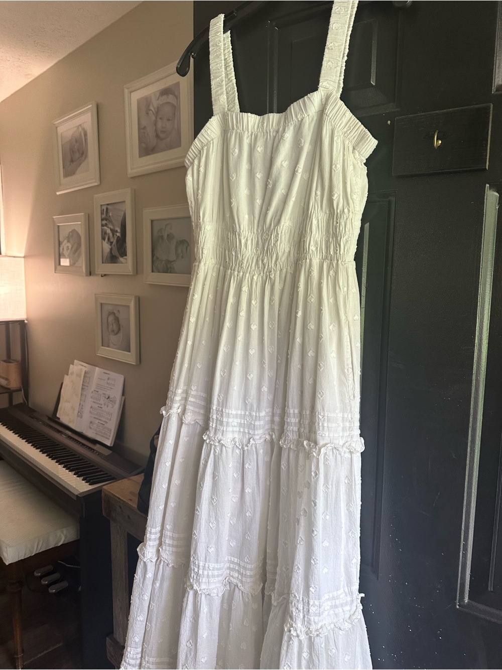 Cleobella White Tiered Maxi Dress